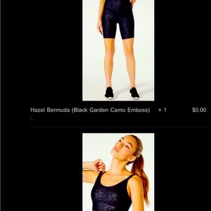 Black camo workout clothes